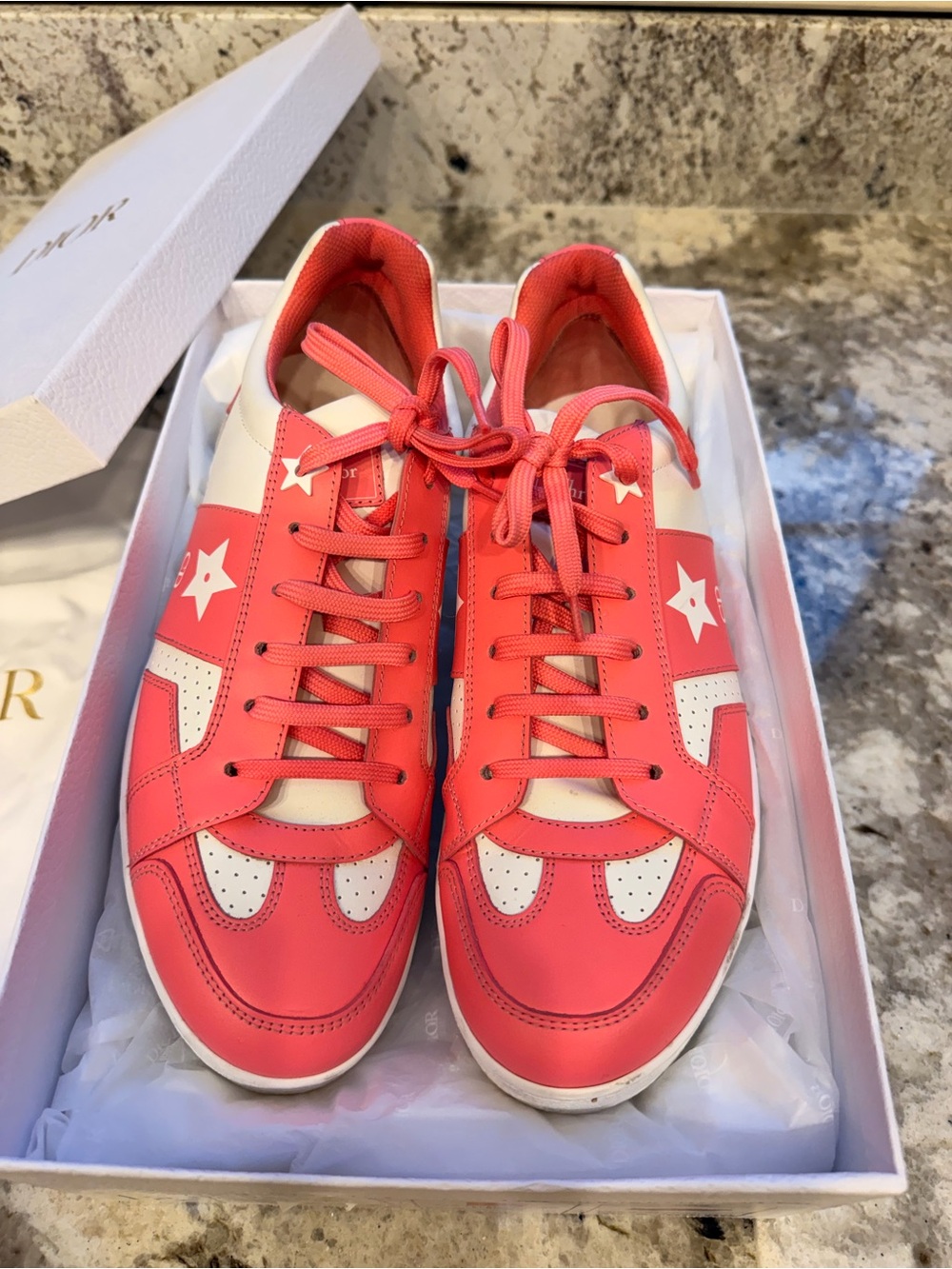 Dior Candy Pink and White Sneaker Box Label - Picture 2 of 6